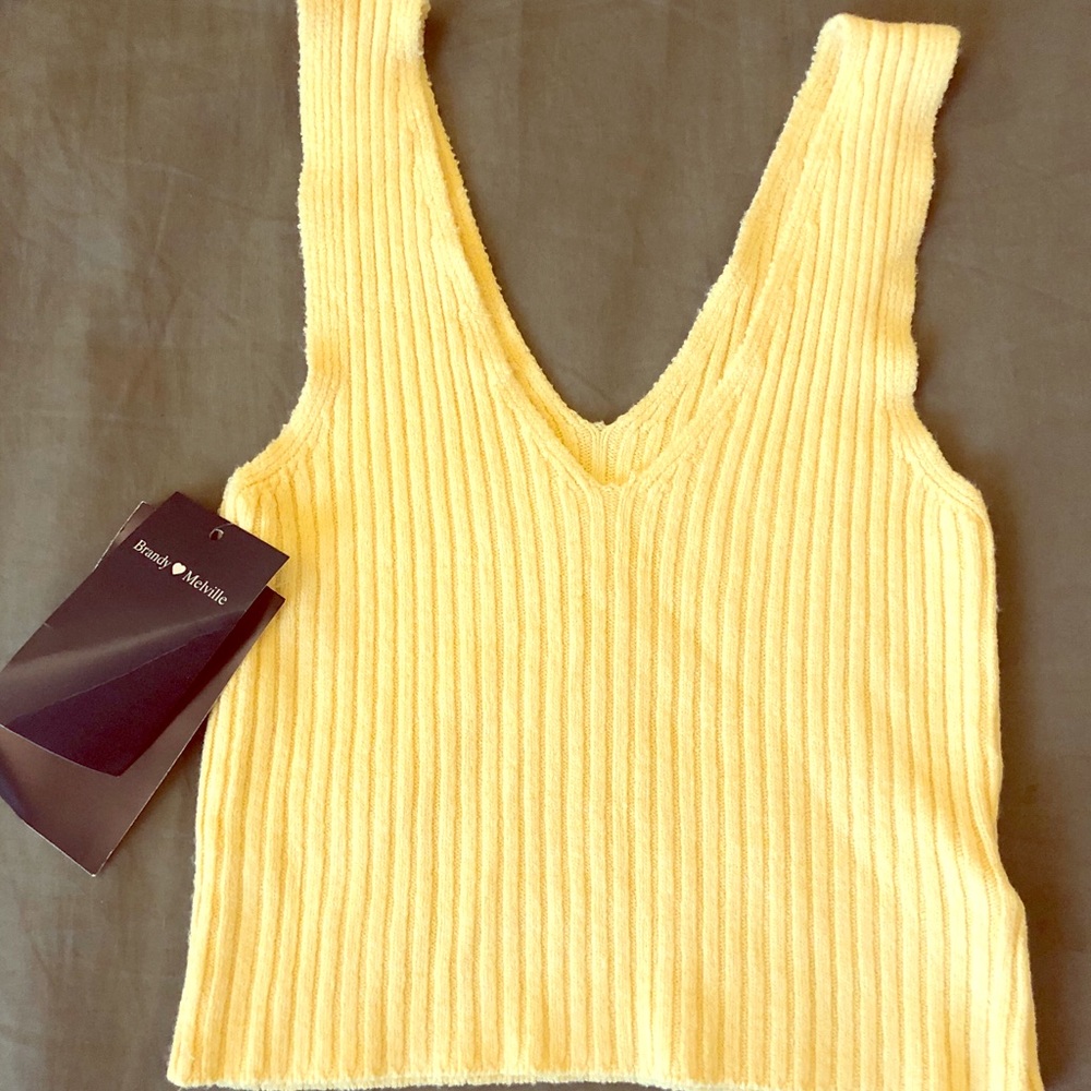 Brandy Melville knit crop top
